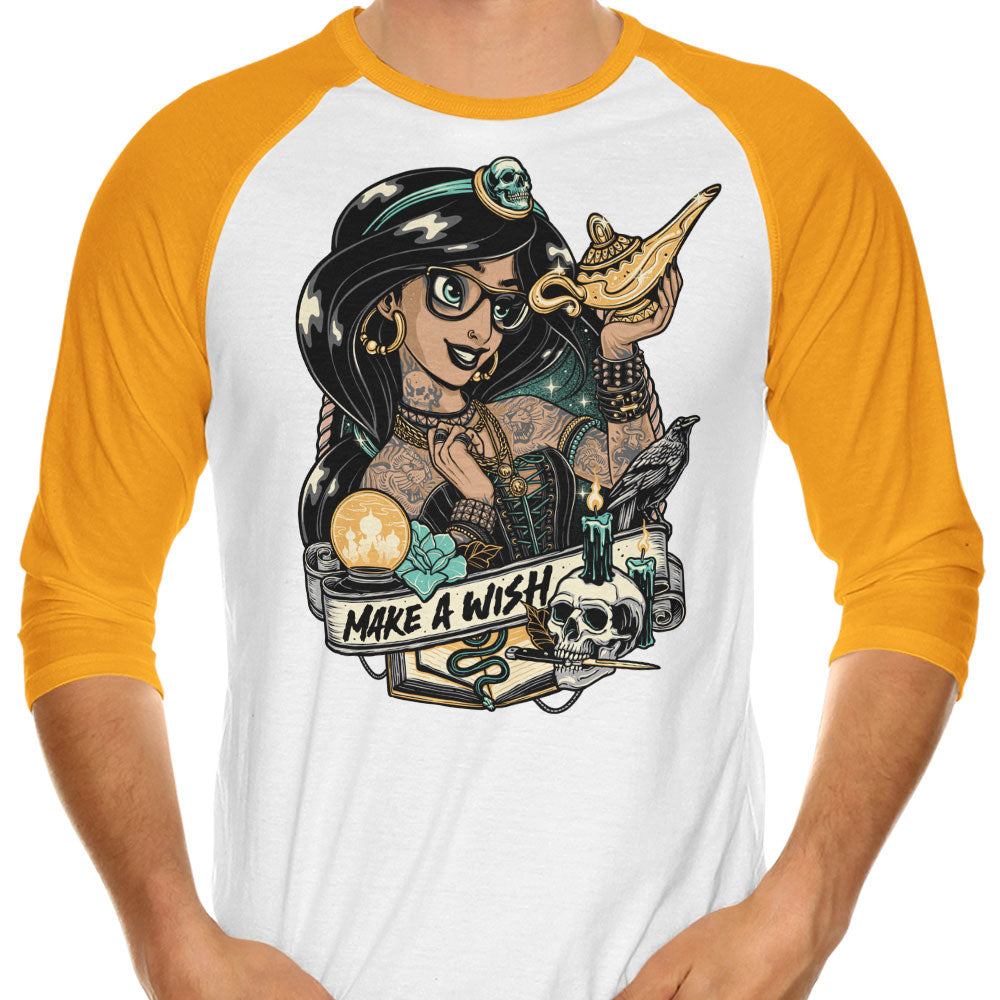 Make a Wish - 3/4 Sleeve Raglan T-Shirt